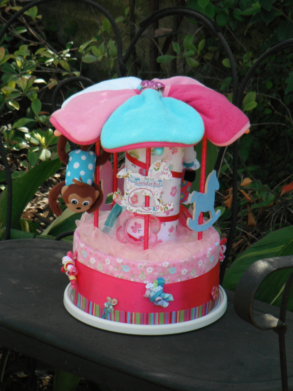 Carousel Diaper Cake