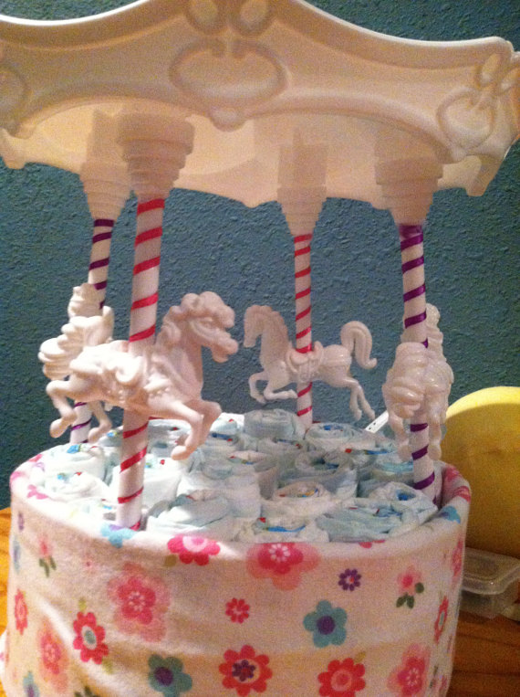 Carousel Diaper Cake