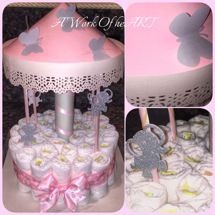 Carousel Diaper Cake