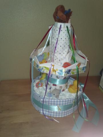 Carousel Diaper Cake