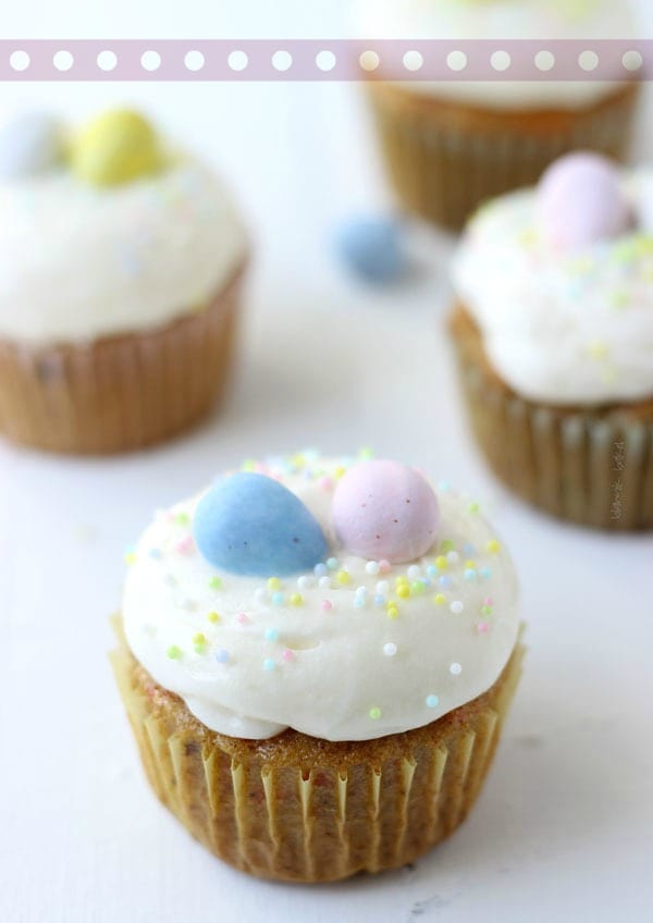 Carrot Cake Cupcakes with Cream Cheese Frosting