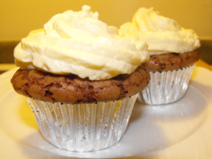 Chocolate Cupcake with Cream Filling