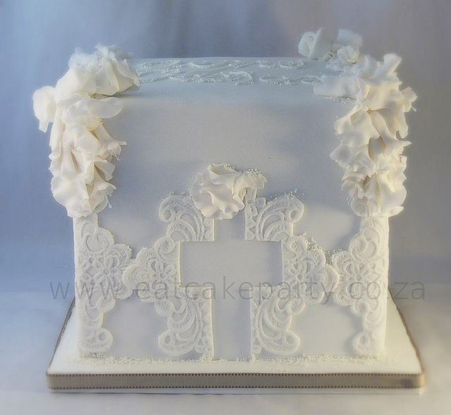 9 Photos of Square Baptism Cakes