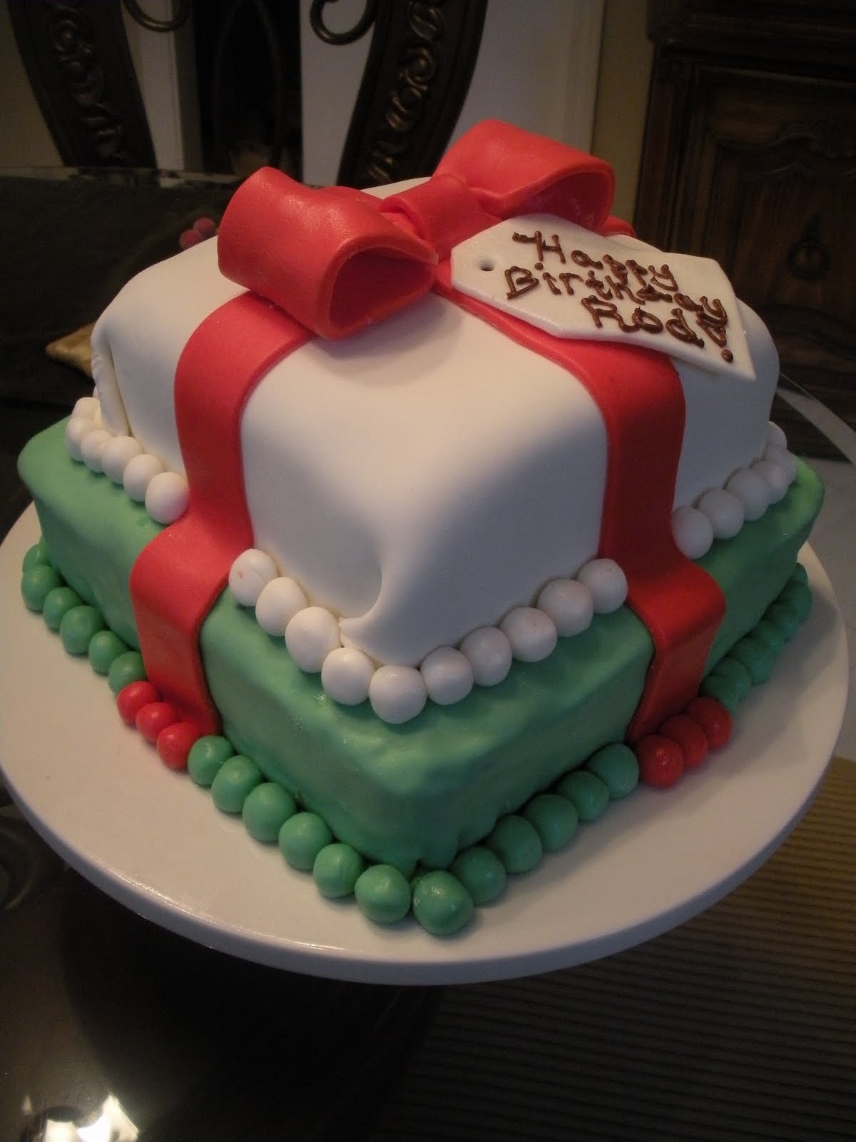 Christmas Birthday Cake