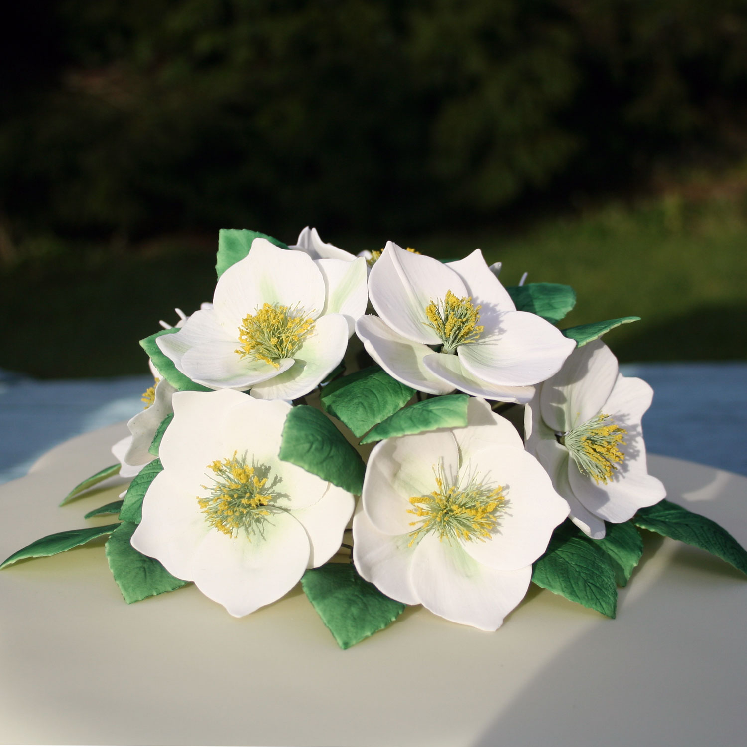 Christmas Cake with Roses