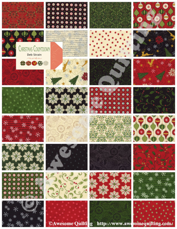 Christmas Fabric by Moda Layer Cake