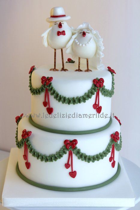 Christmas Wedding Cake