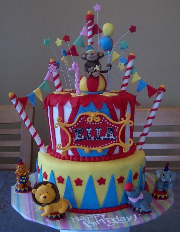 Circus Birthday Cake