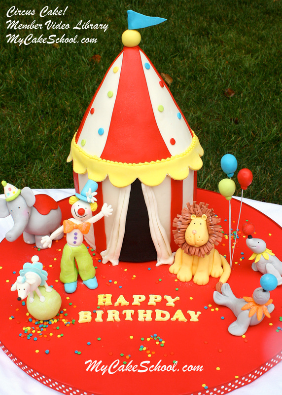 Circus Tent Cake Tutorial