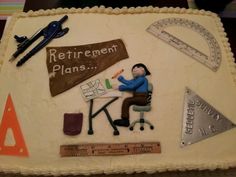 Construction Retirement Cake