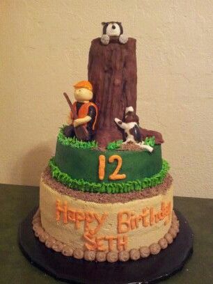 Coon Hunting Birthday Cakes