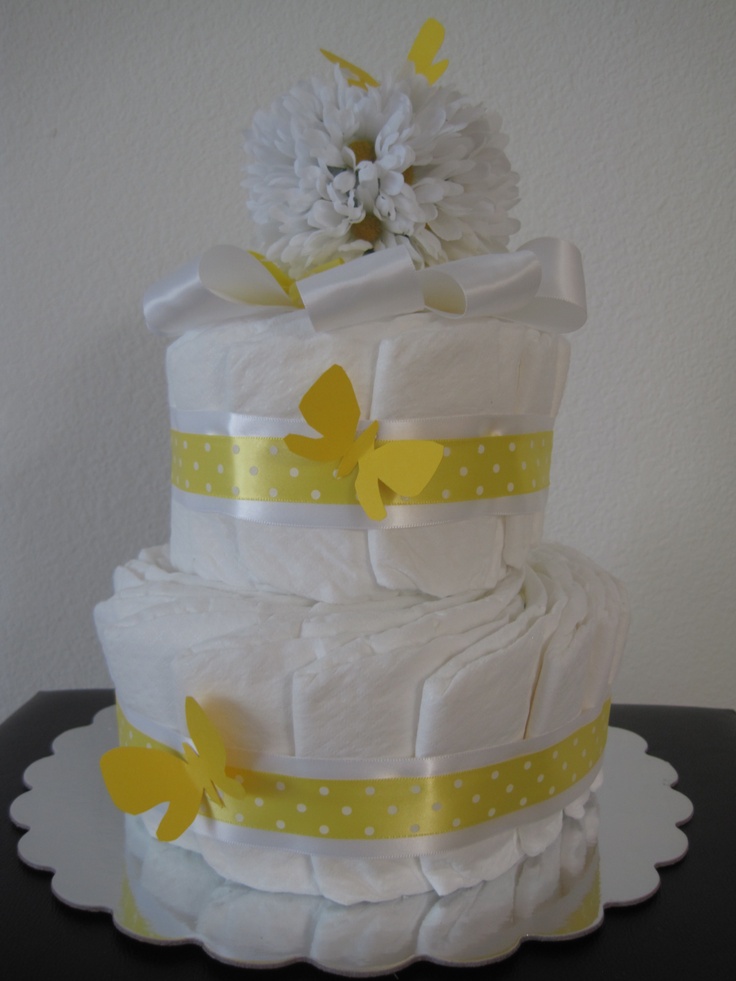 Daisy Themed Baby Shower Cake