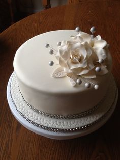 Diamond Anniversary Wedding Cake