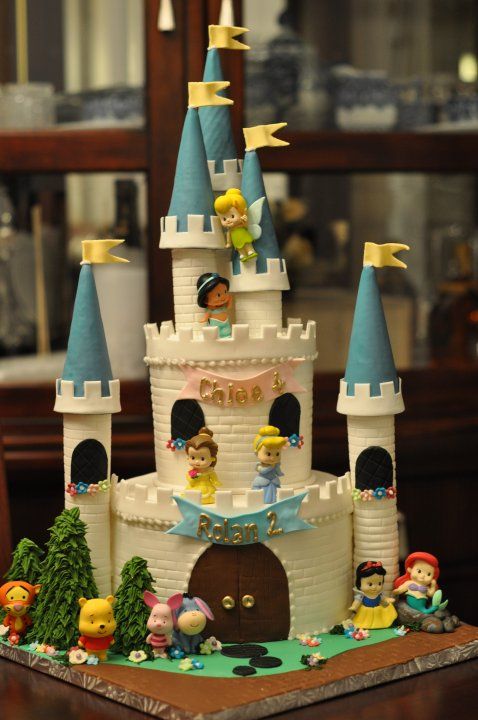 Disney Princess Castle Birthday Cake