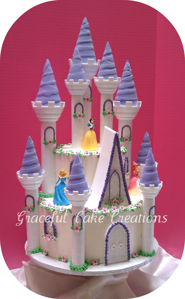 Disney Princess Castle Cake