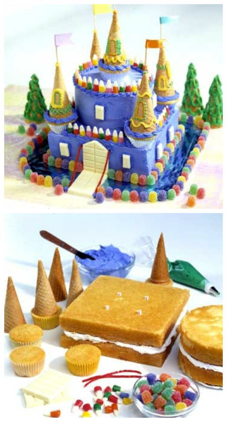 Easy Princess Castle Cake