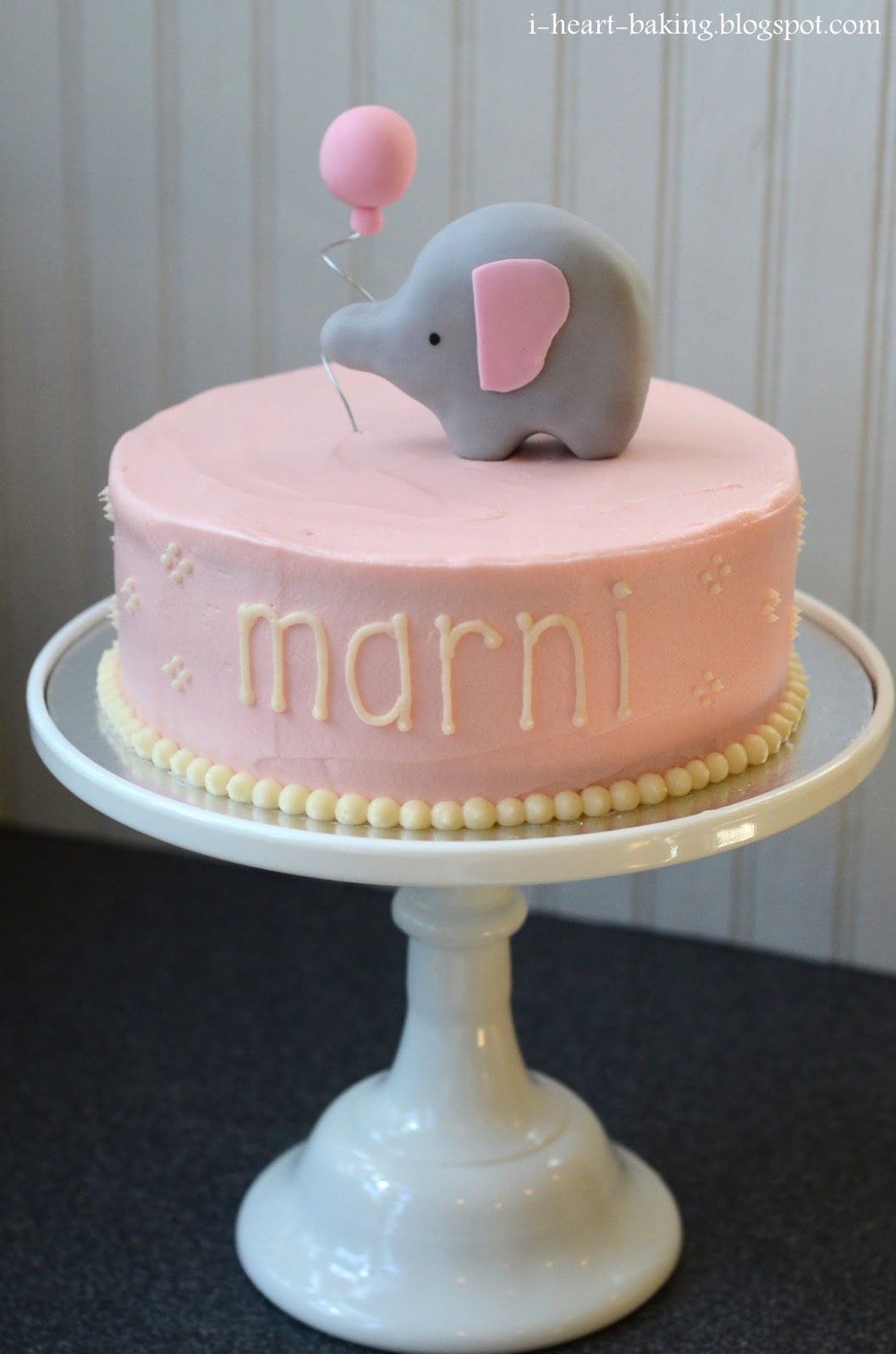 Elephant Baby Shower Cake