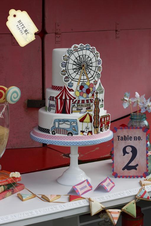 Fairground Wedding Cake