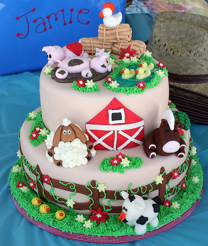 Farm Animal Birthday Cake Ideas