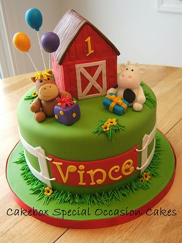 Farm Birthday Cake Ideas