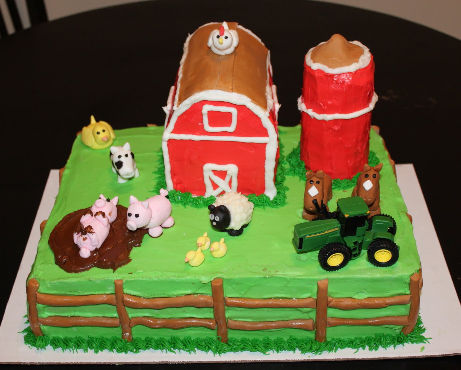 Farm Birthday Cake