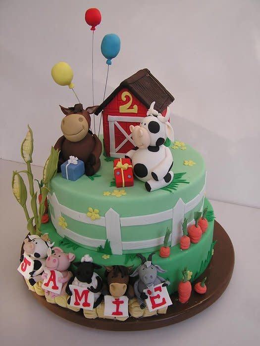 Farm Birthday Cake