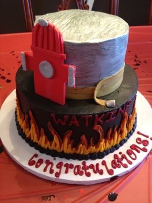 Fire Academy Graduation Cake