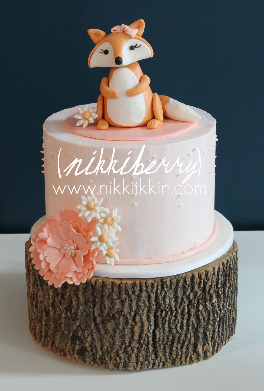 Fox Cake Topper Baby Shower