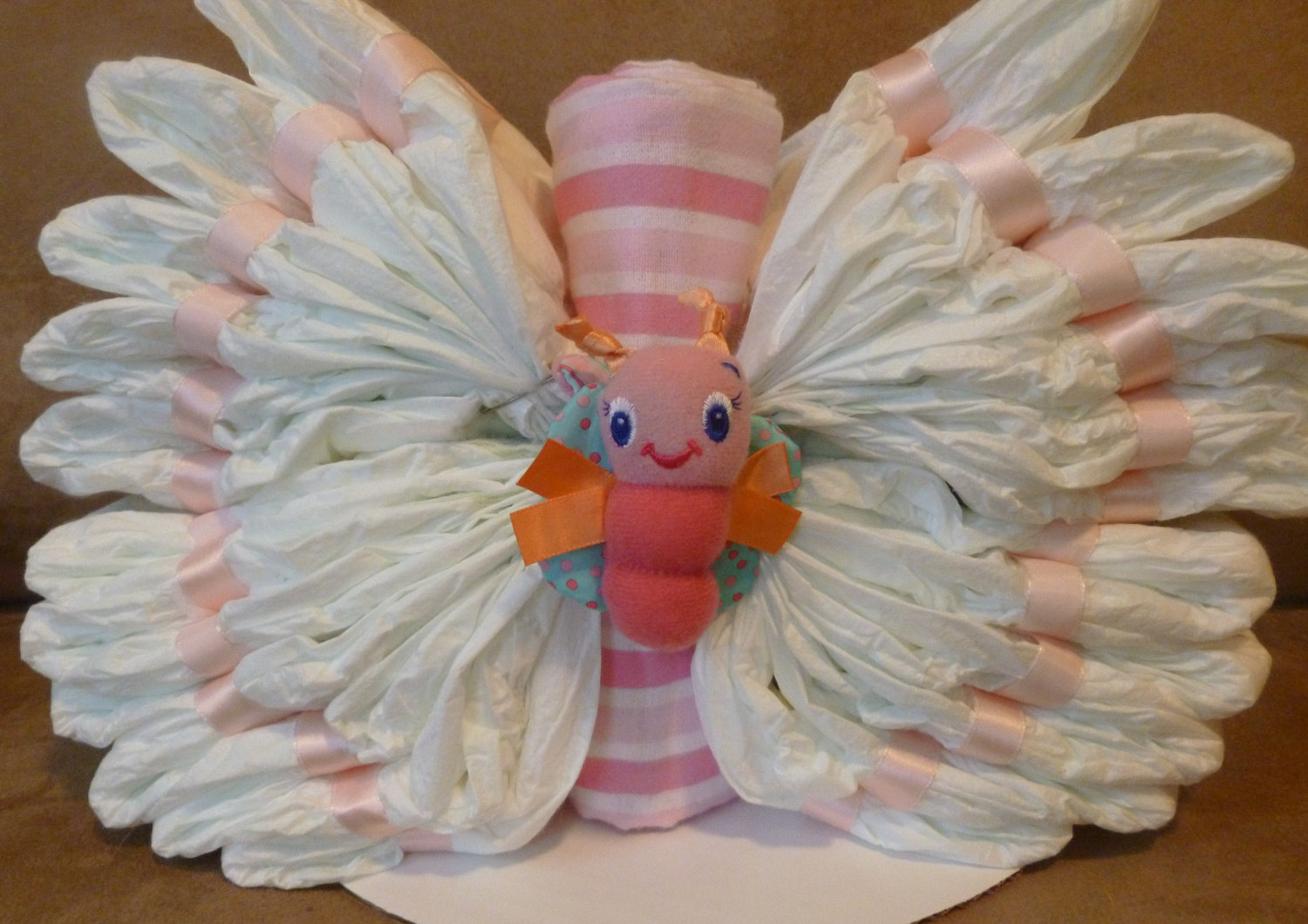 Girl Baby Shower Butterfly Diaper Cakes