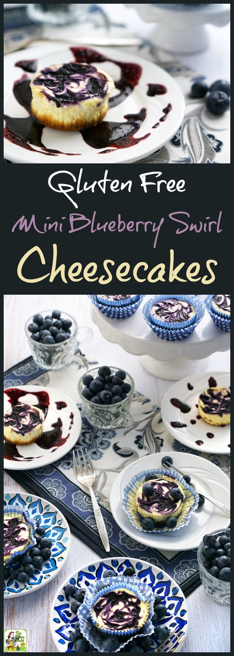 Gluten Free Blueberry Mini Cheesecakes