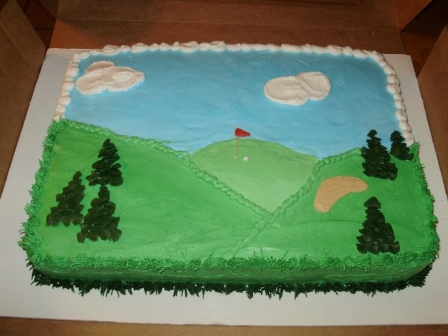 Golf Themed Sheet Cakes