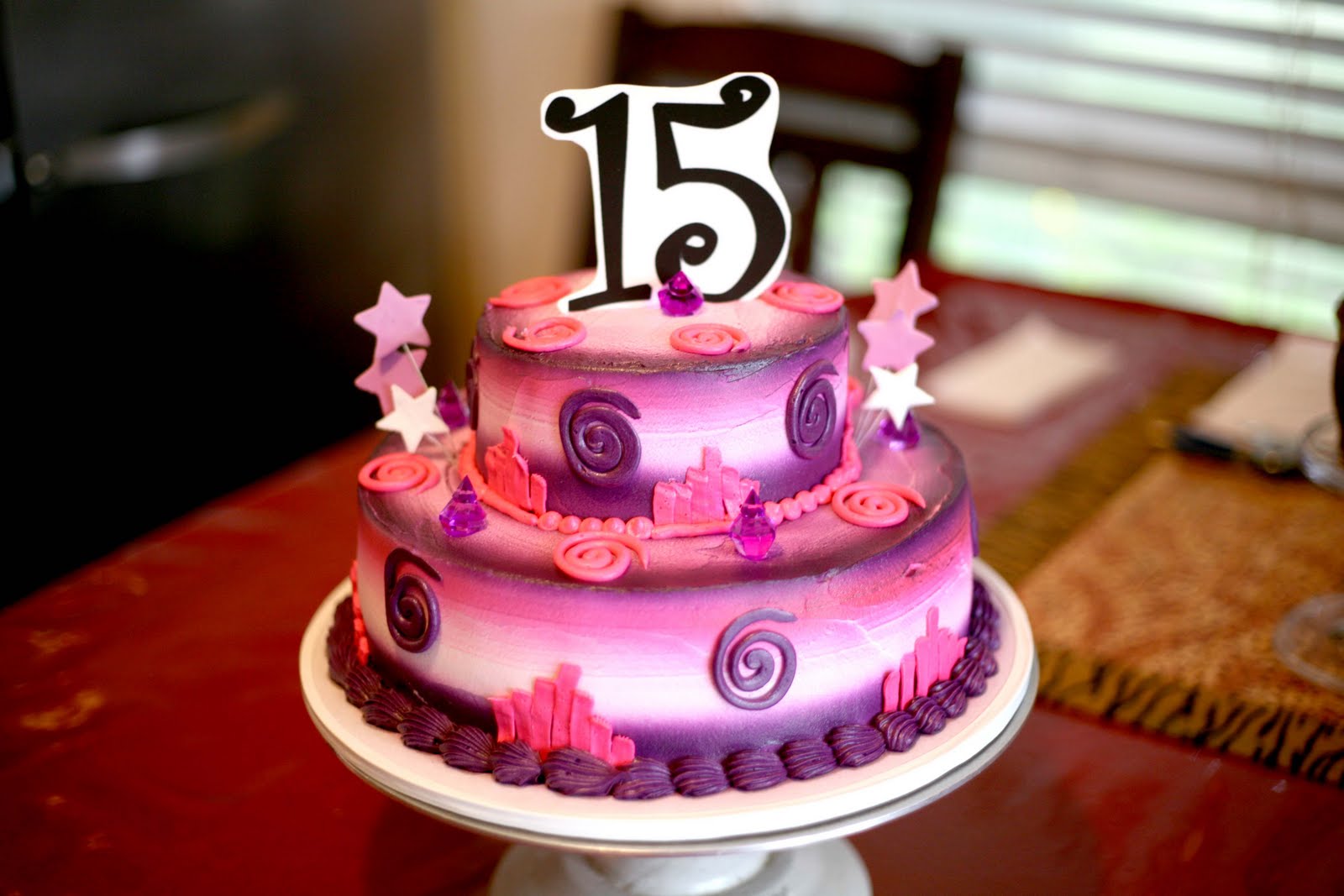 Happy Birthday Sweet 15 Cakes