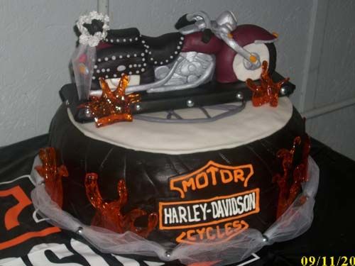 Harley-Davidson Wedding Cake