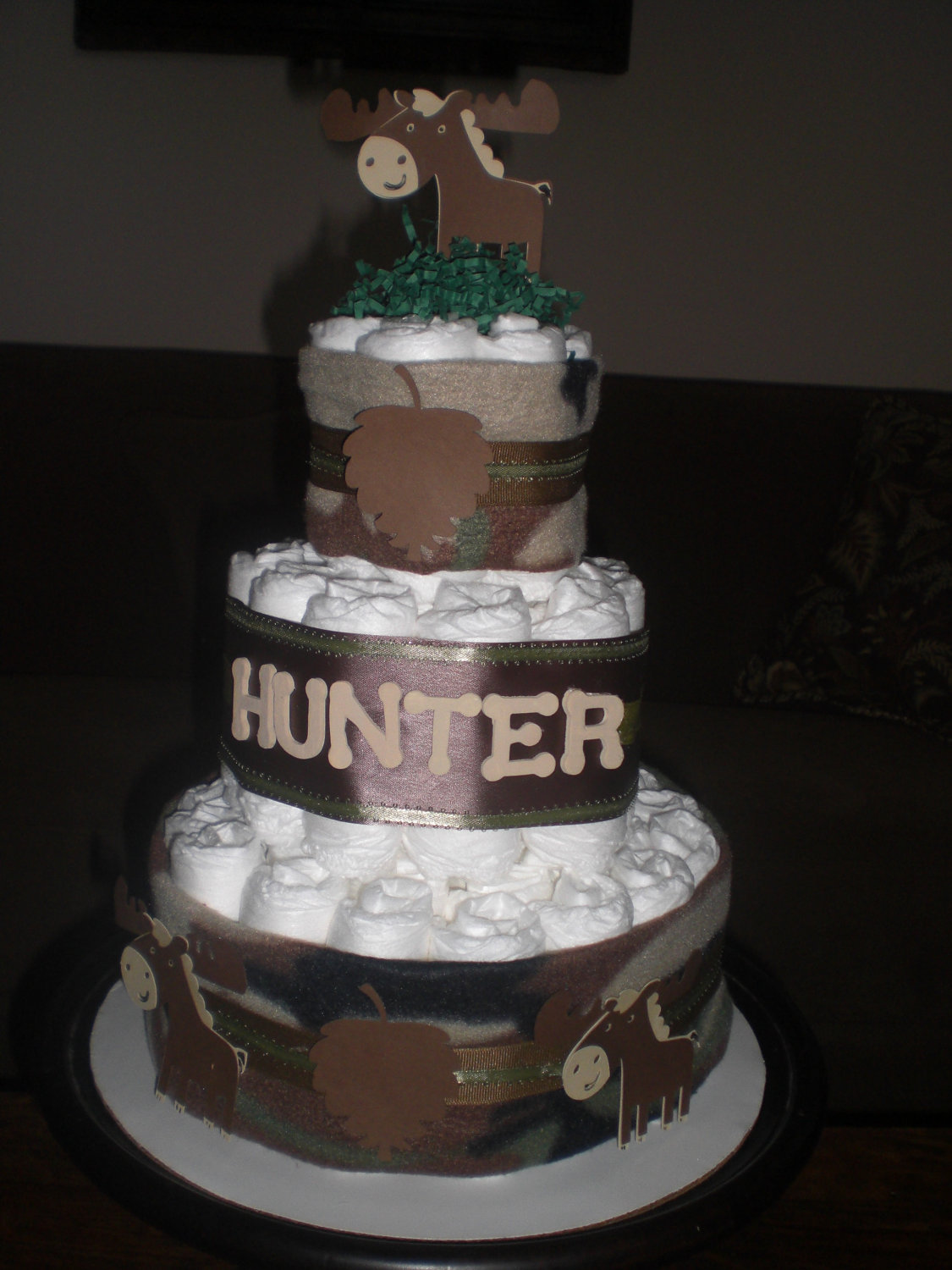 Hunting Baby Shower Diaper Cakes