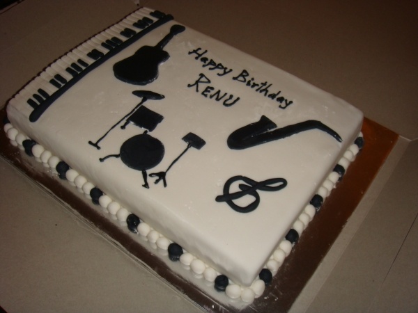 Jazz Themed Graduation Cake