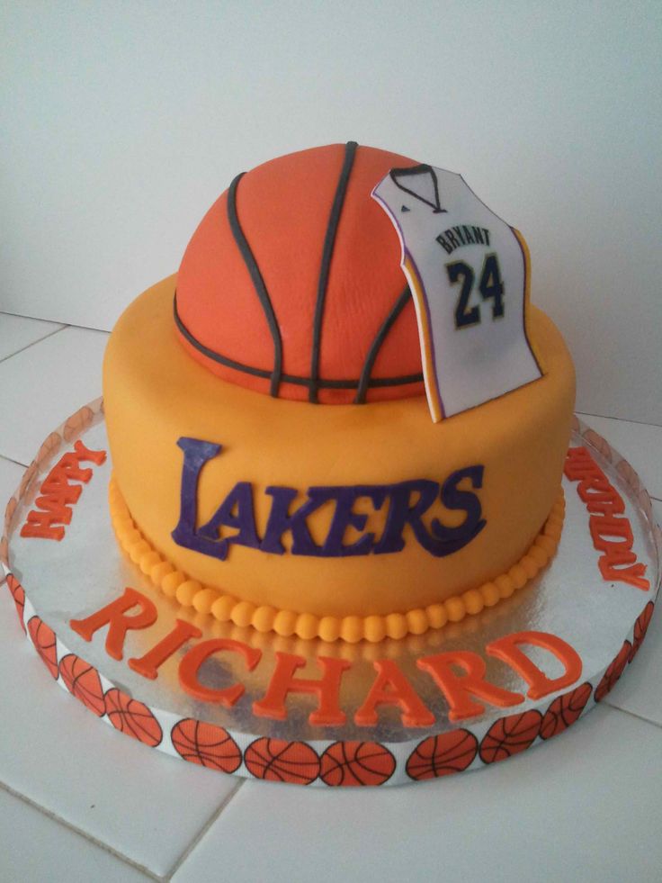 Lakers Basketball Birthday Cake