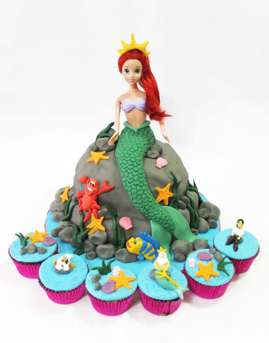 Little Mermaid Cupcake Cake