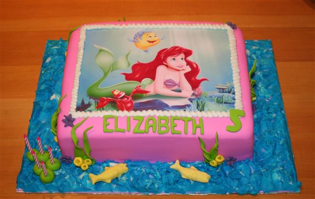 Little Mermaid Sheet Cake