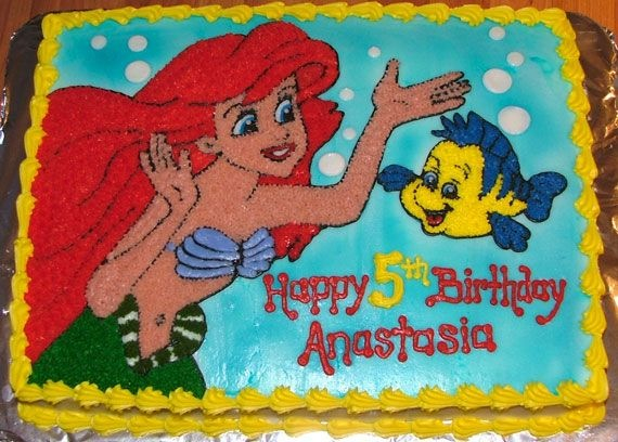 Little Mermaid Sheet Cake