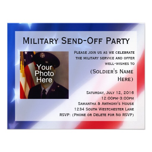 Military Send Off Party Invitation