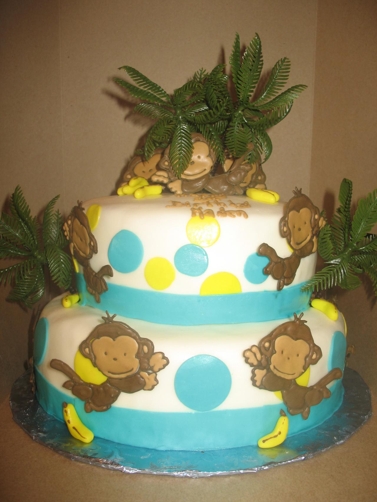 Monkey Baby Shower Cake Ideas