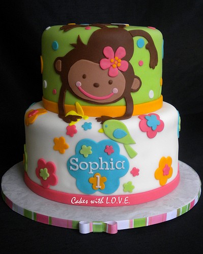 Monkey Love Cake