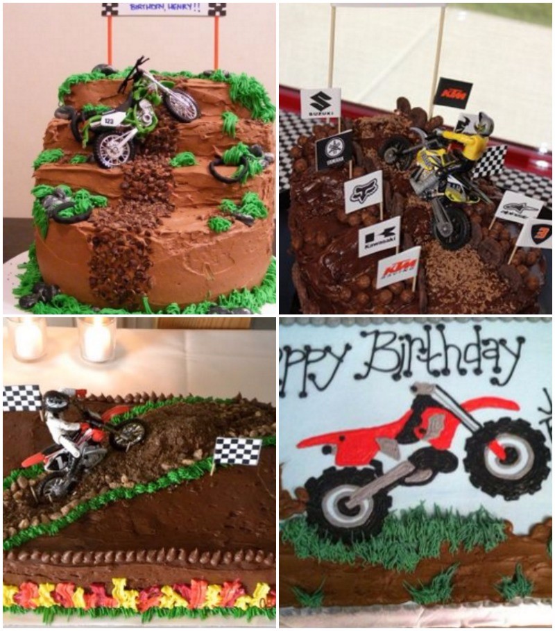 Motorcycle Theme Birthday Cake