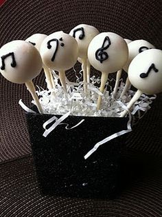 Music Note Cake Pops