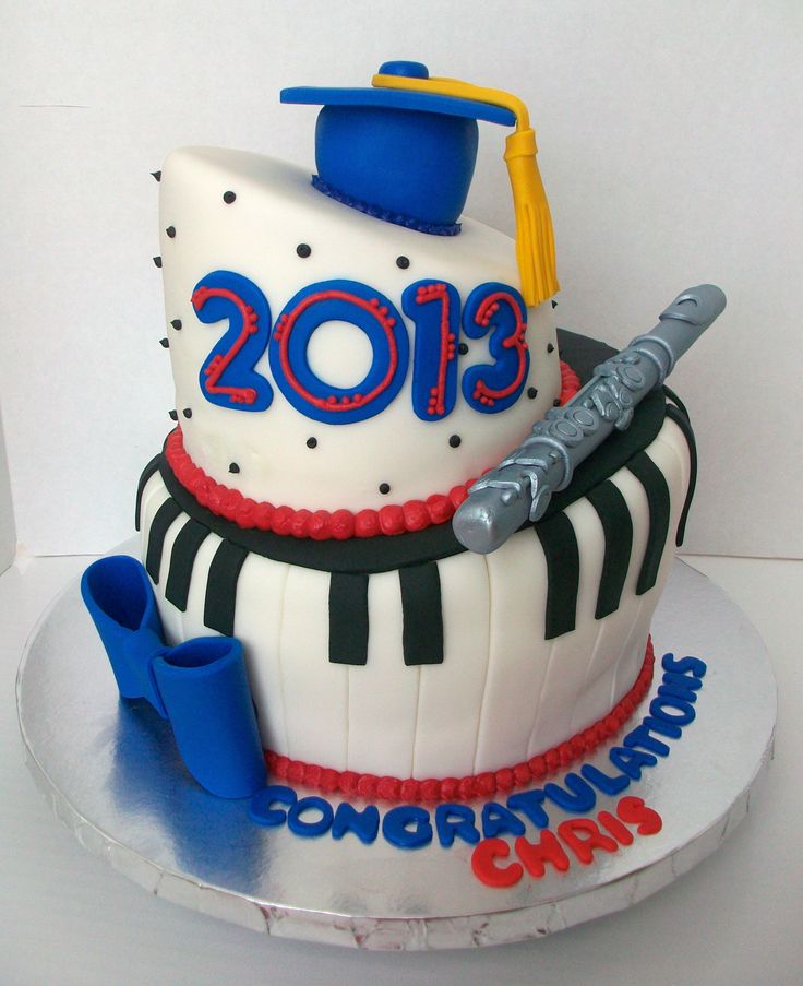 Music Themed Graduation Cake