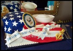 Navy Retirement Cake