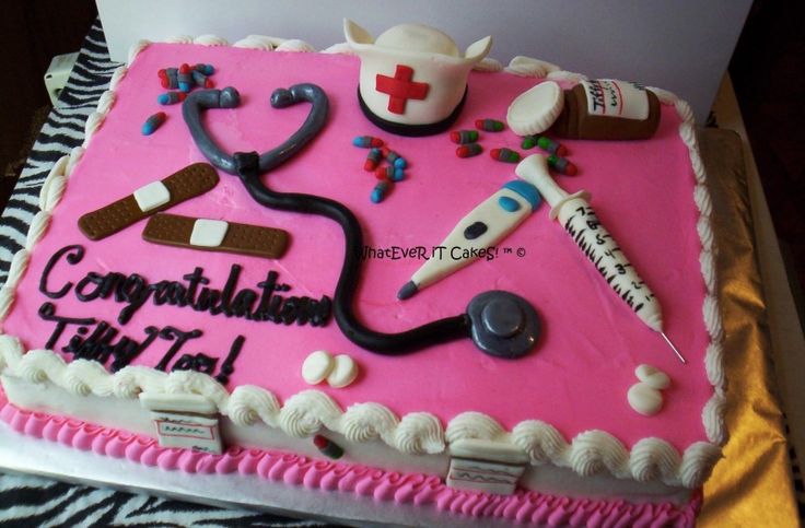 Nursing Graduation Sheet Cakes