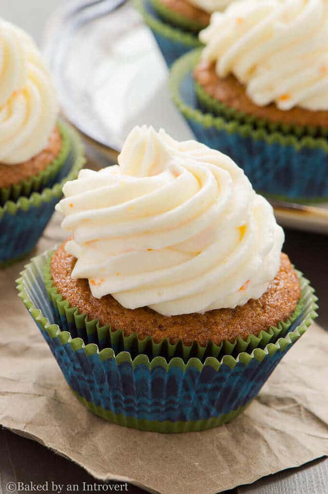 Orange Cupcake with Frosting