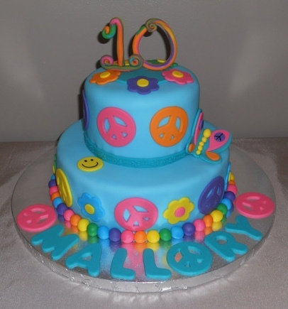 Peace Sign Cake