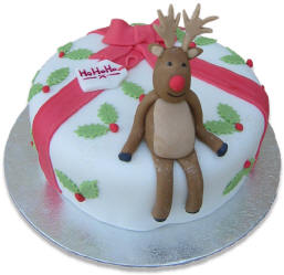 Pictures of Christmas Cakes Reindeer